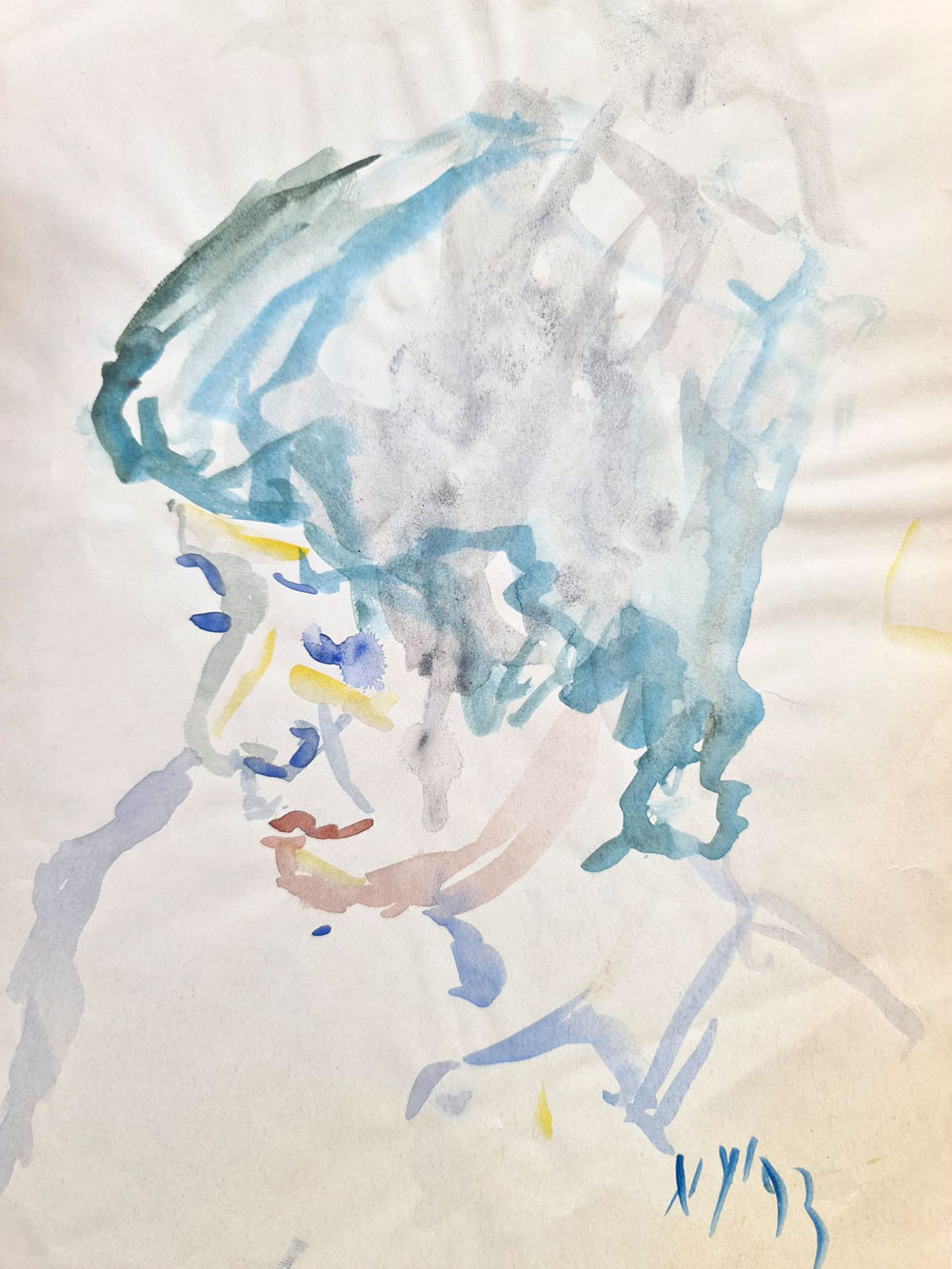 Aquarell Porträt "Michael" von Nikolaus Yvon