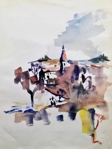 "Sommerdorf im Waldviertel" 76x56 (1993)
